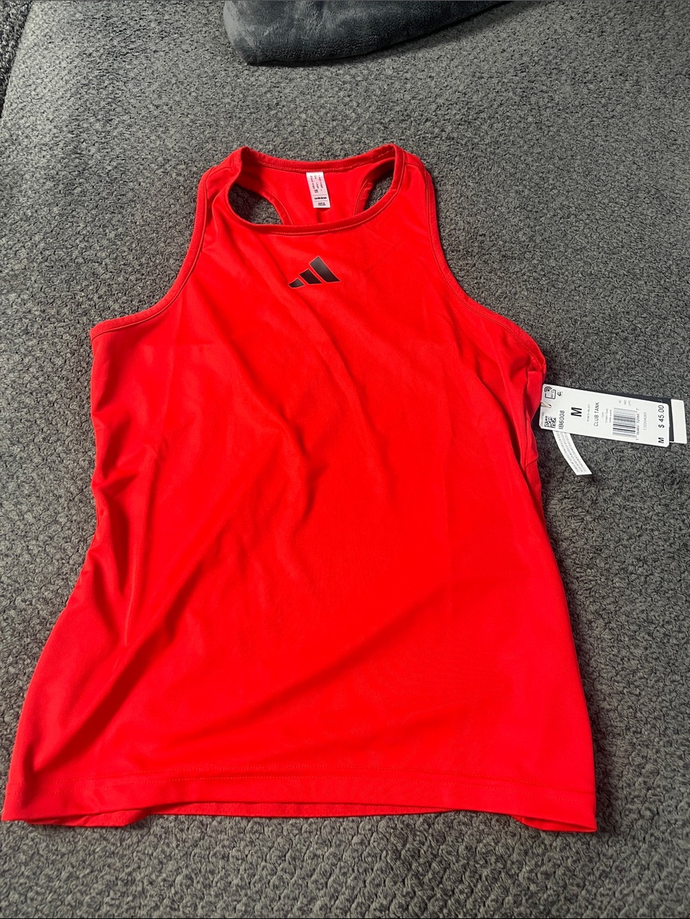adidas Women’s Bright Red Athletic Racerback Tank